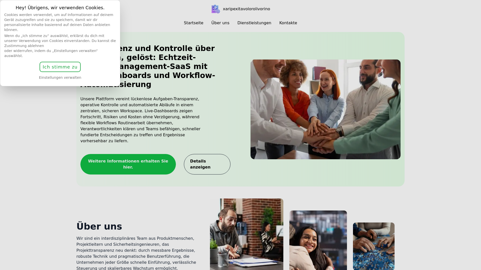 website screenshot of https://xaripexitavolorolivorino.digital/