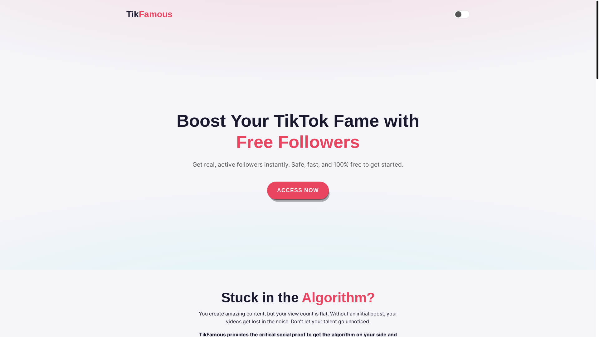 website screenshot of https://tikfamousorg.pages.dev/