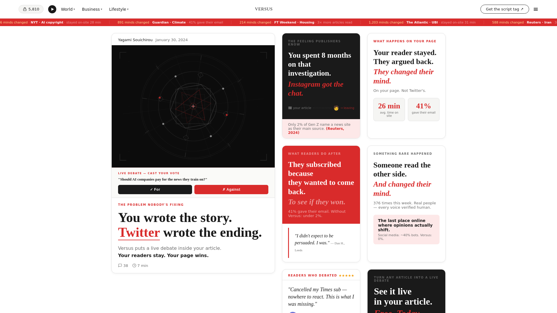 website screenshot of https://versus-r3z.pages.dev/