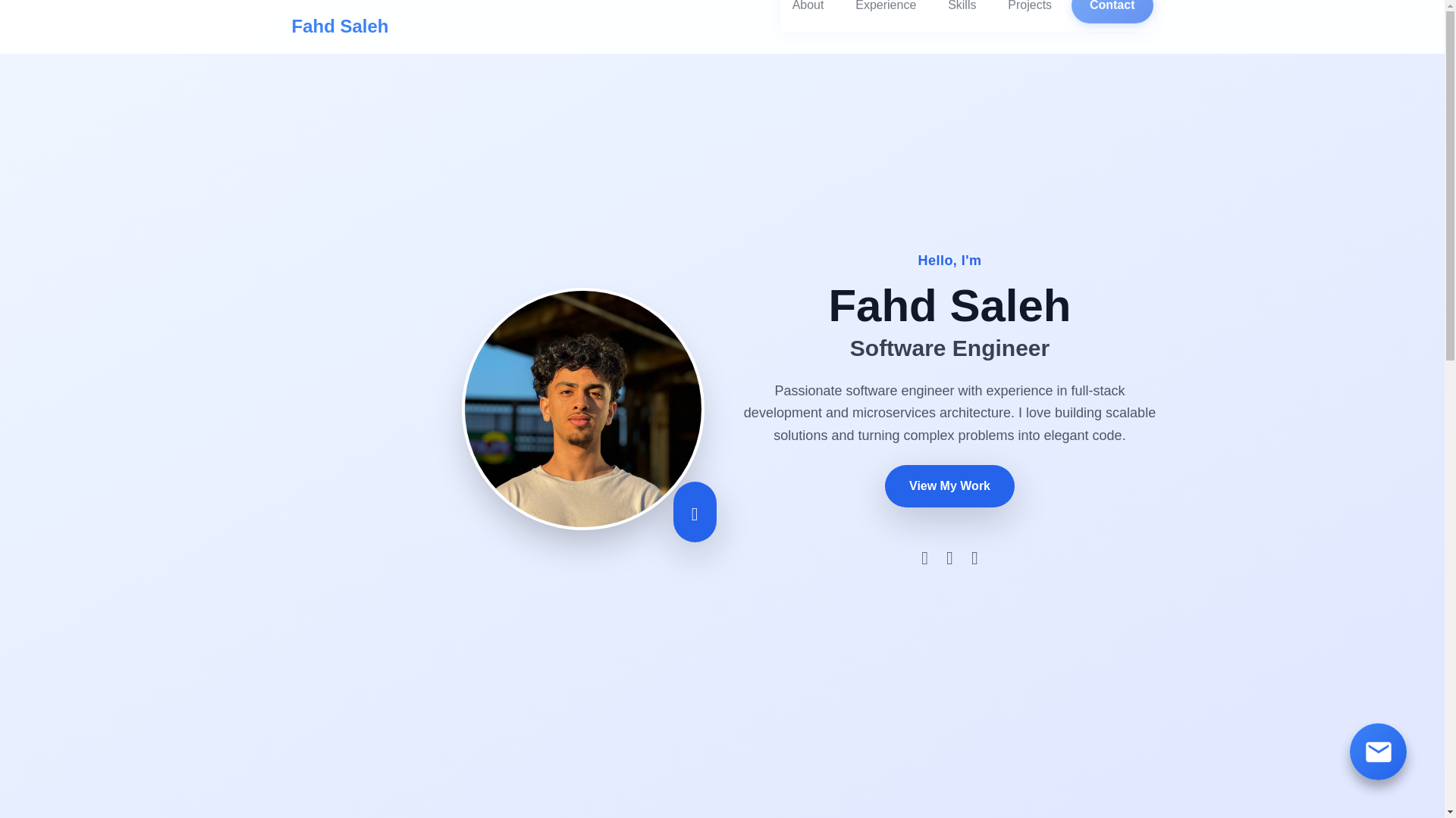 website screenshot of https://fahdsaleh.com/
