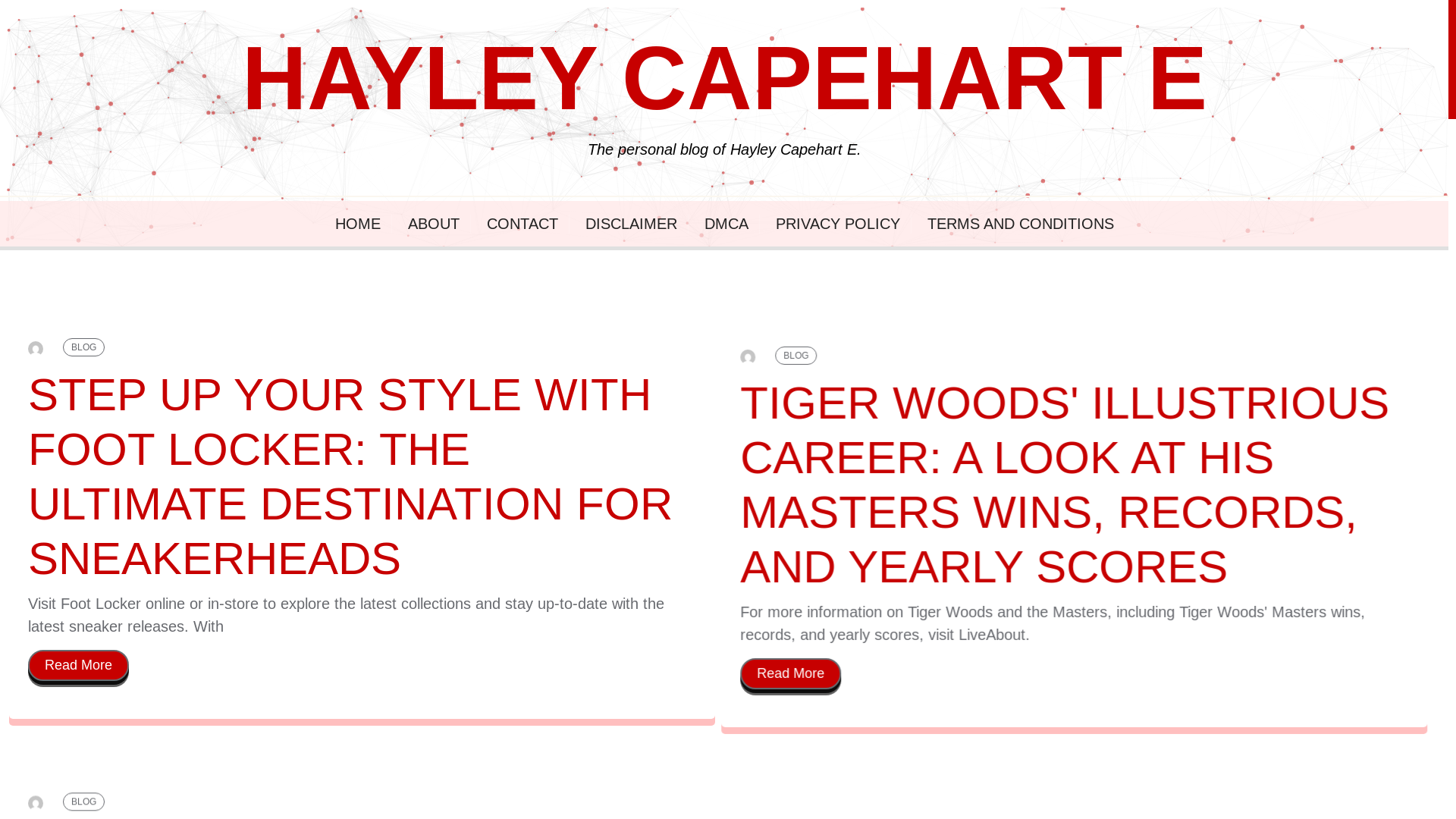 website screenshot of https://hayleycapeharte.pages.dev/
