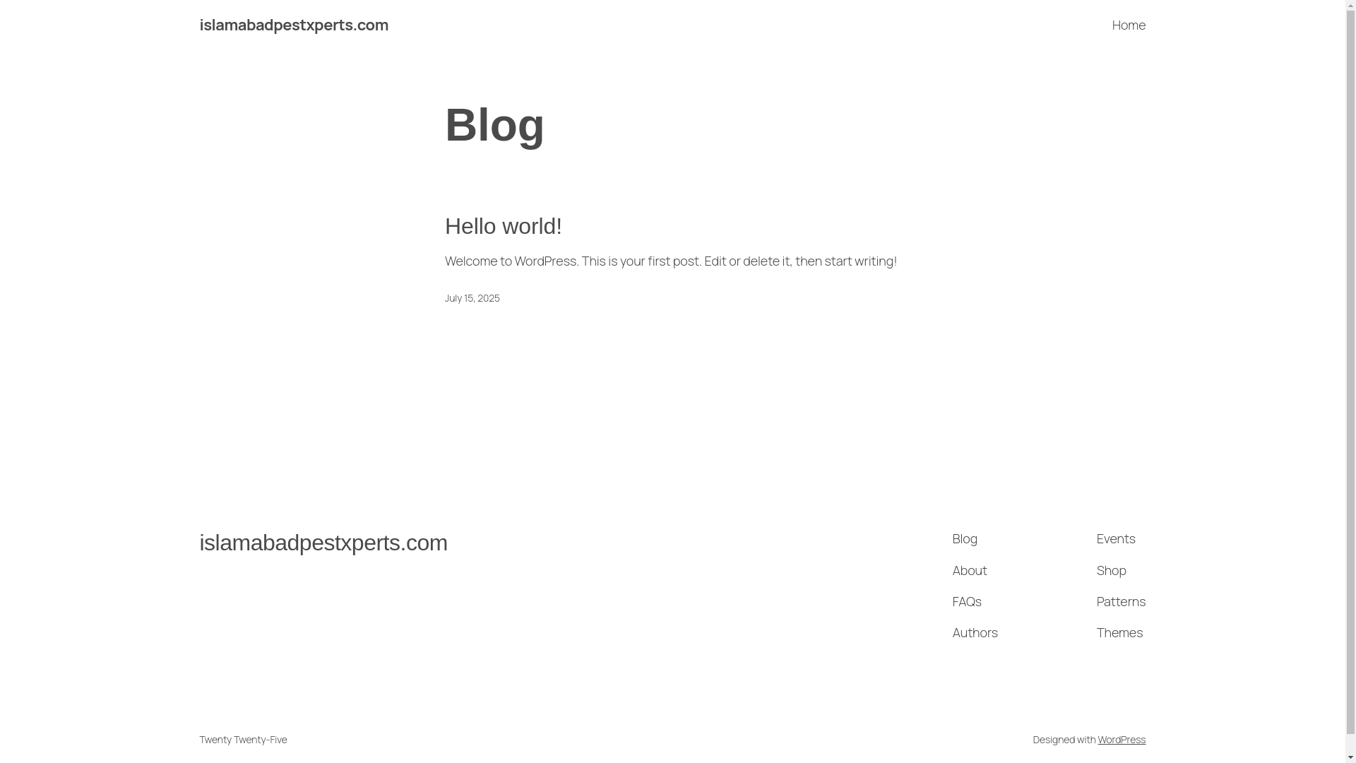 website screenshot of https://islamabadpestxperts.com/