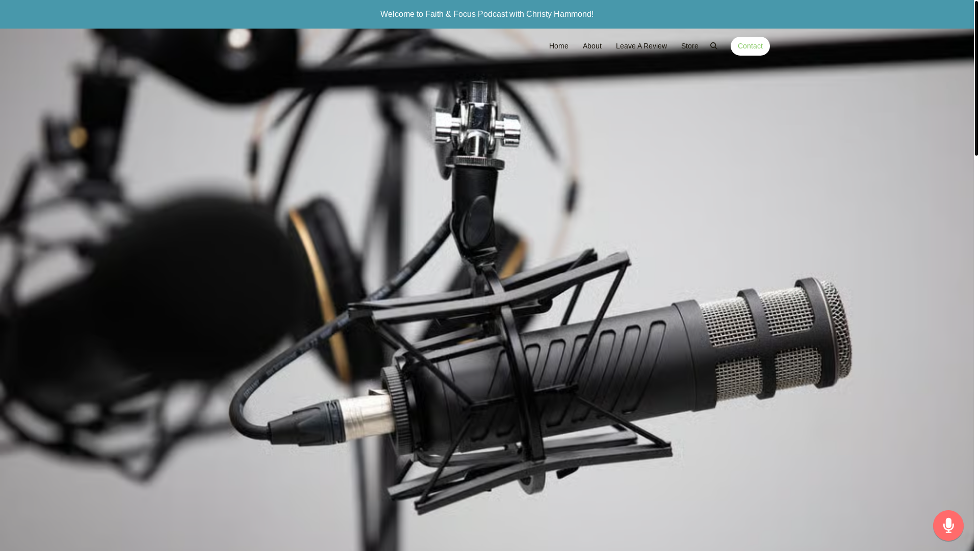 website screenshot of https://faithandfocusshow.com/