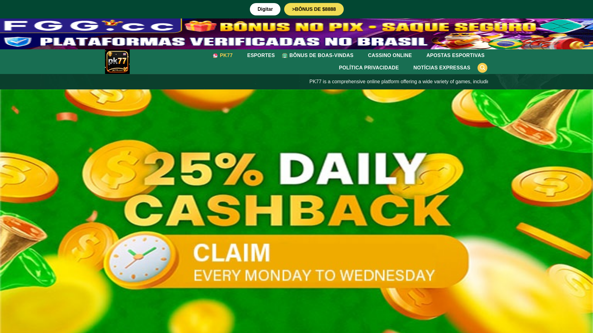 website screenshot of https://pk77fb.com/