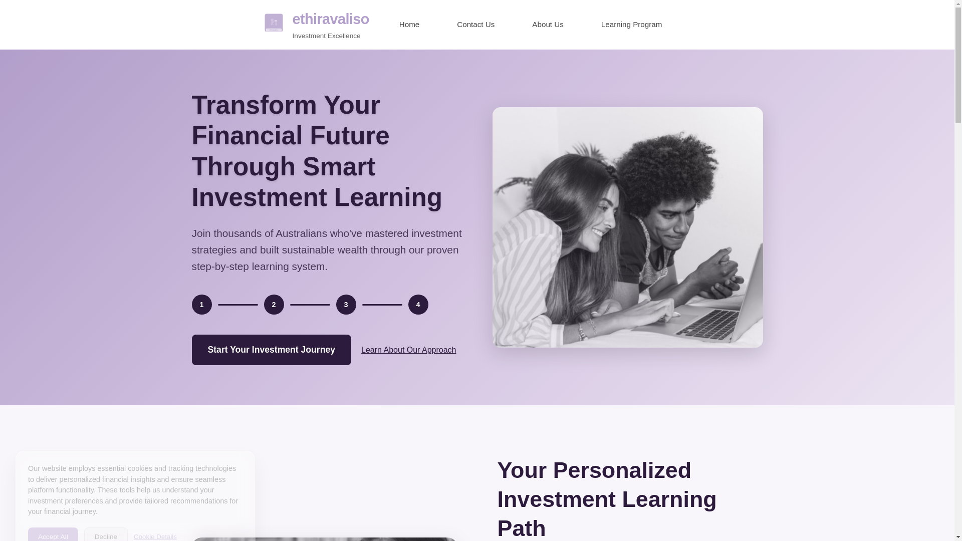 website screenshot of https://ethiravaliso.com/