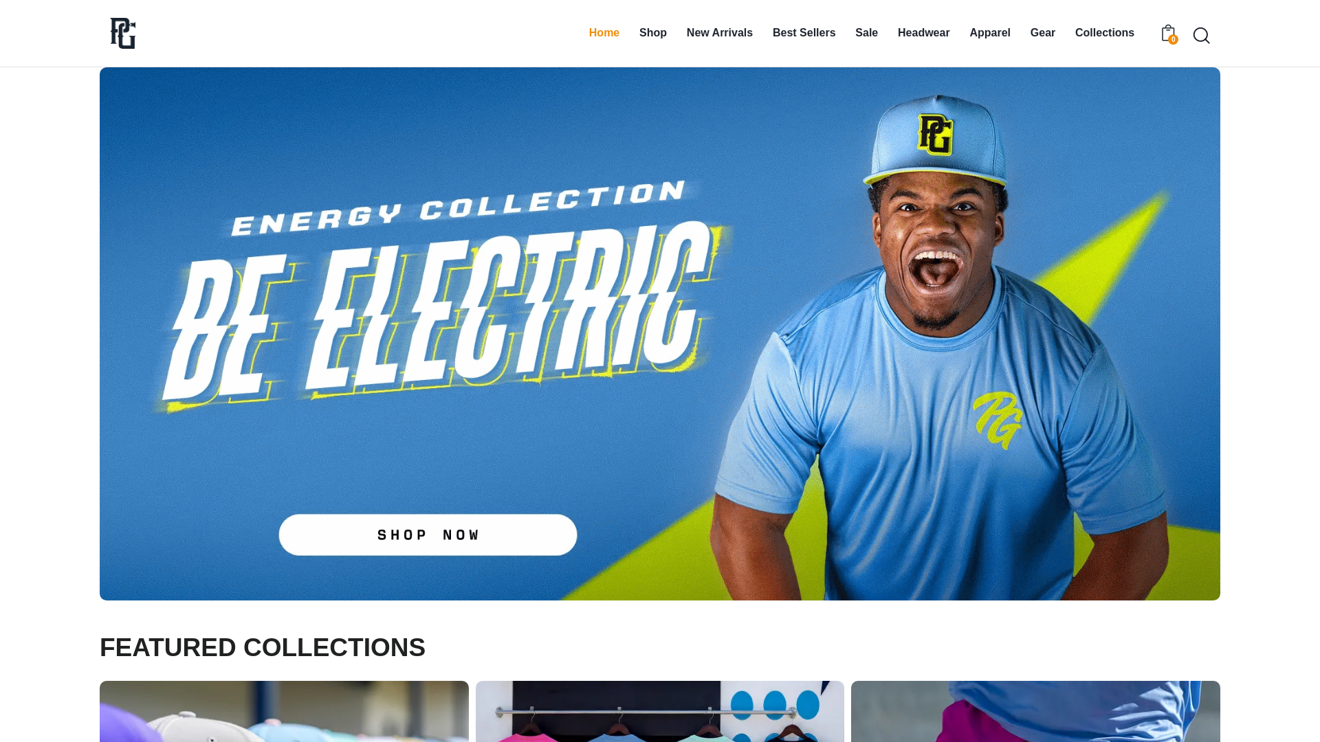 website screenshot of https://perfectgamepro.com/