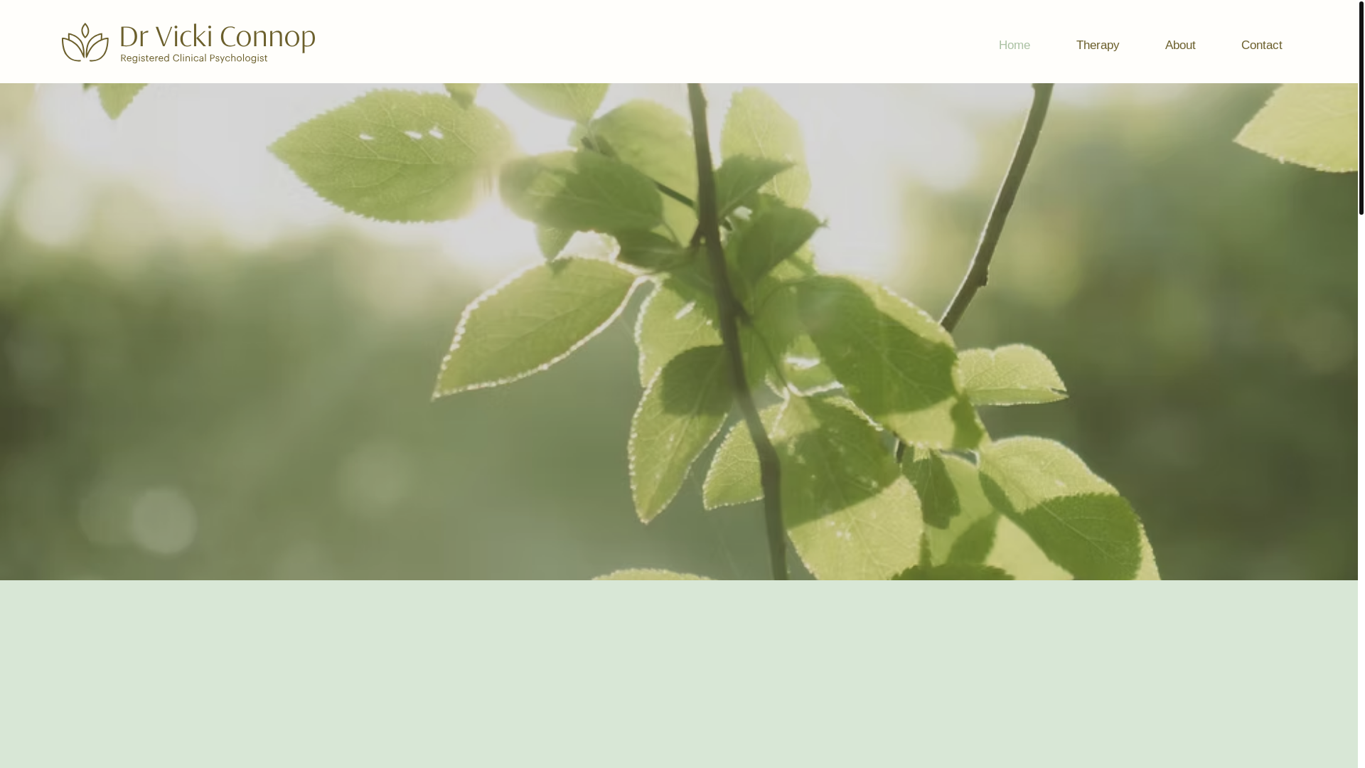 website screenshot of https://vickiconnop.com/