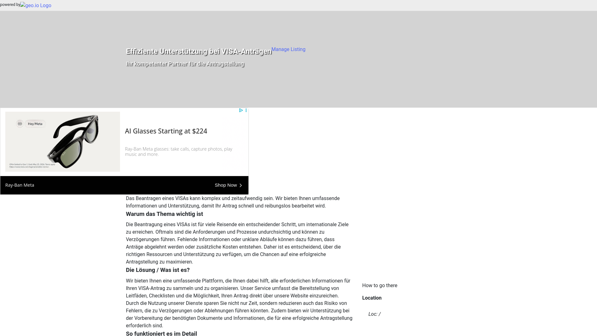 website screenshot of https://vfsglobal.de