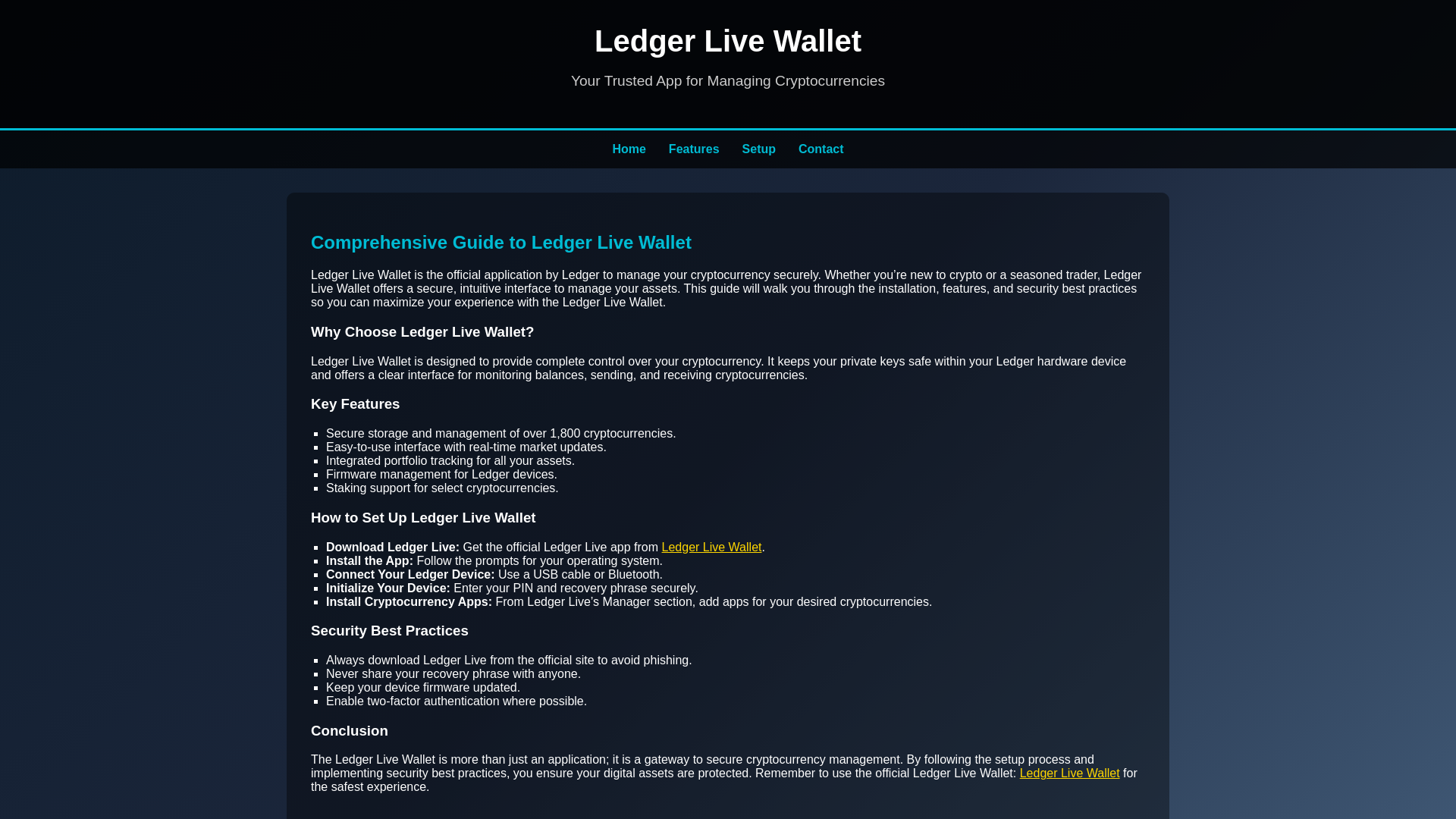 website screenshot of https://ledger-livee-walet.pages.dev