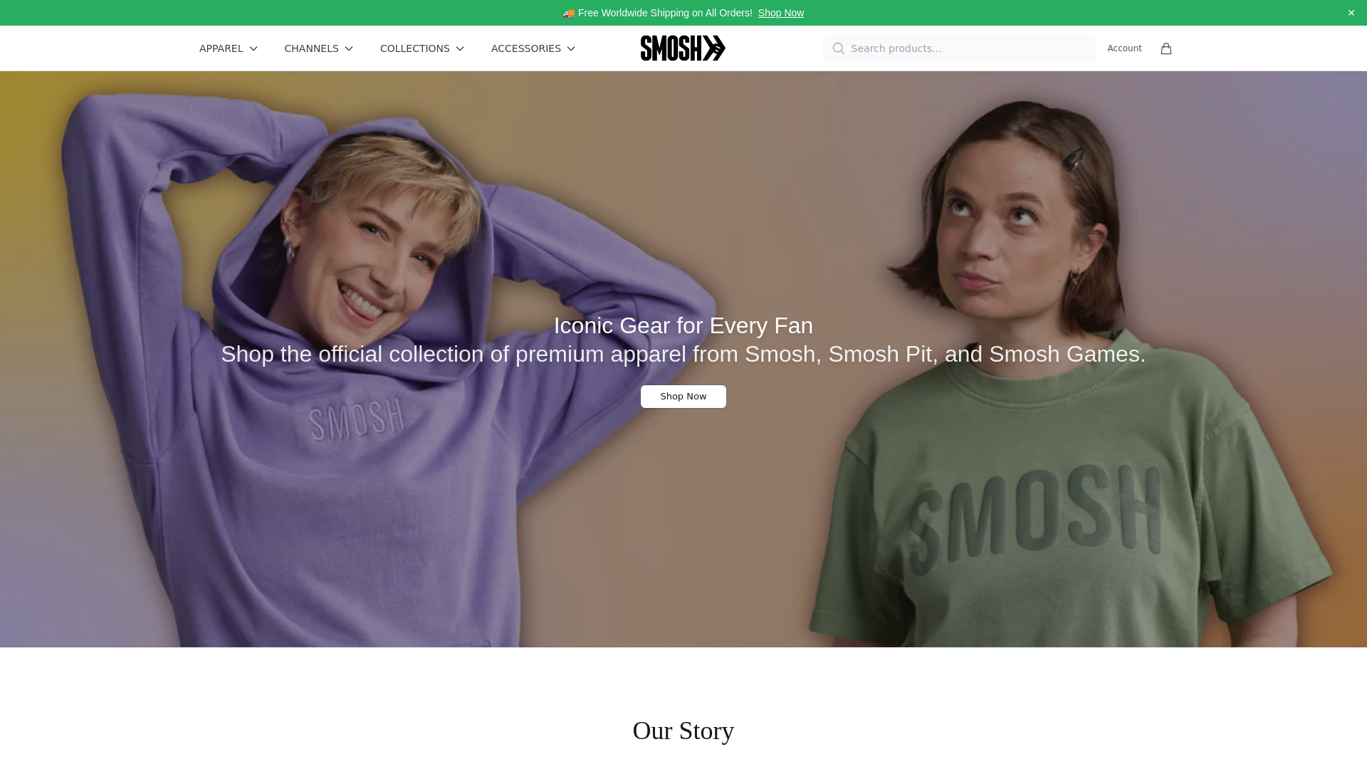 website screenshot of https://smovogue.shop/