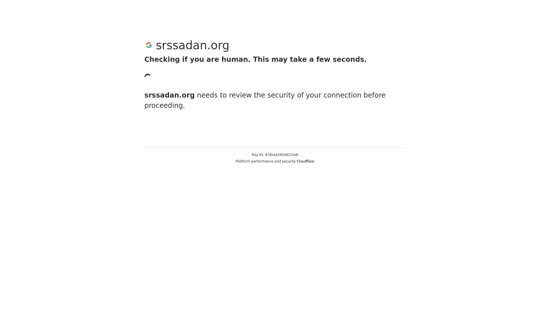 website screenshot of https://srssadan.org