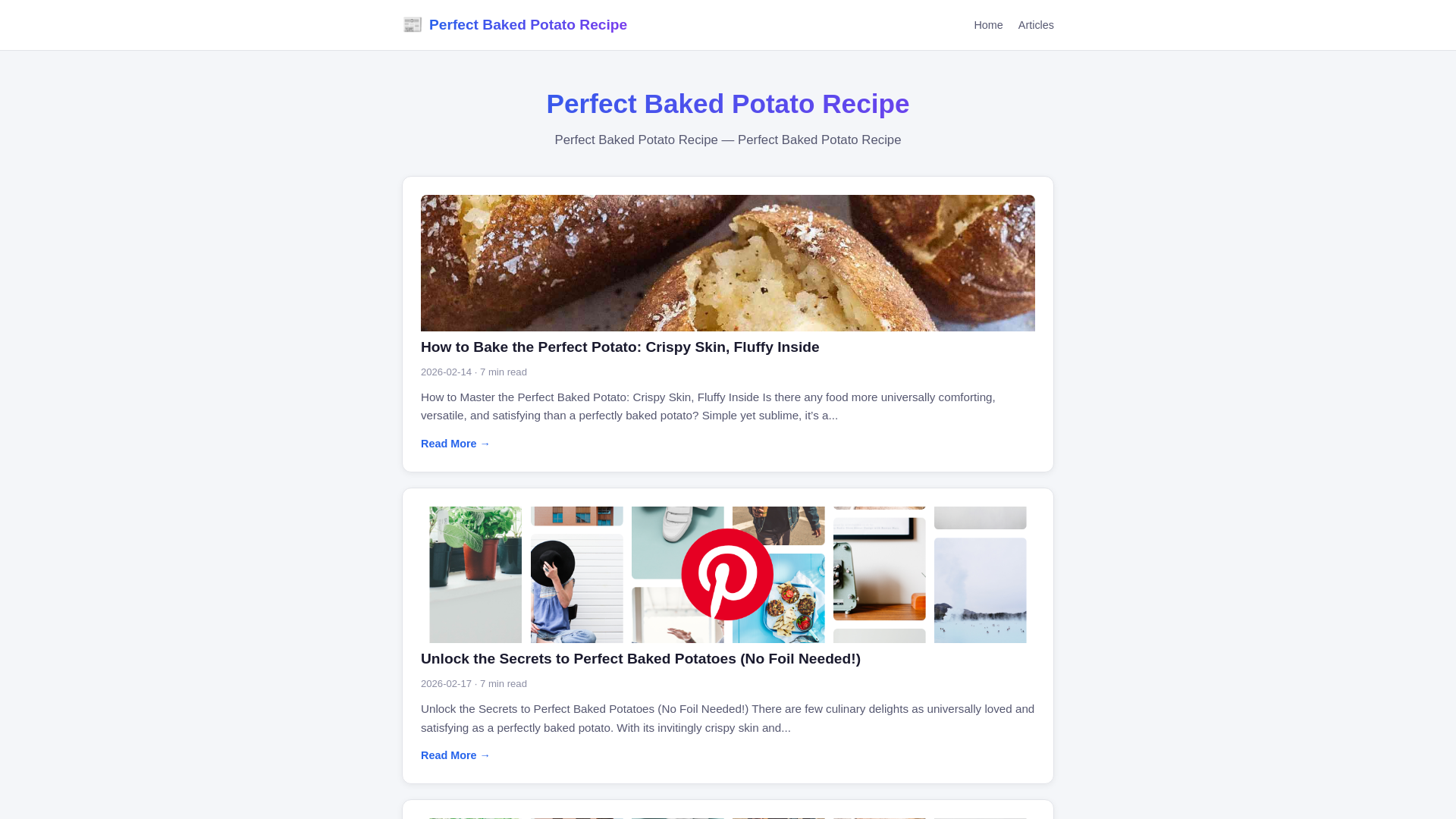website screenshot of https://perfect-baked-potato-recipe.pages.dev/