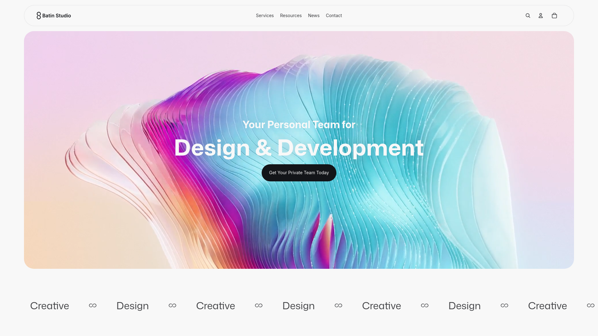 website screenshot of https://batindesign.info/