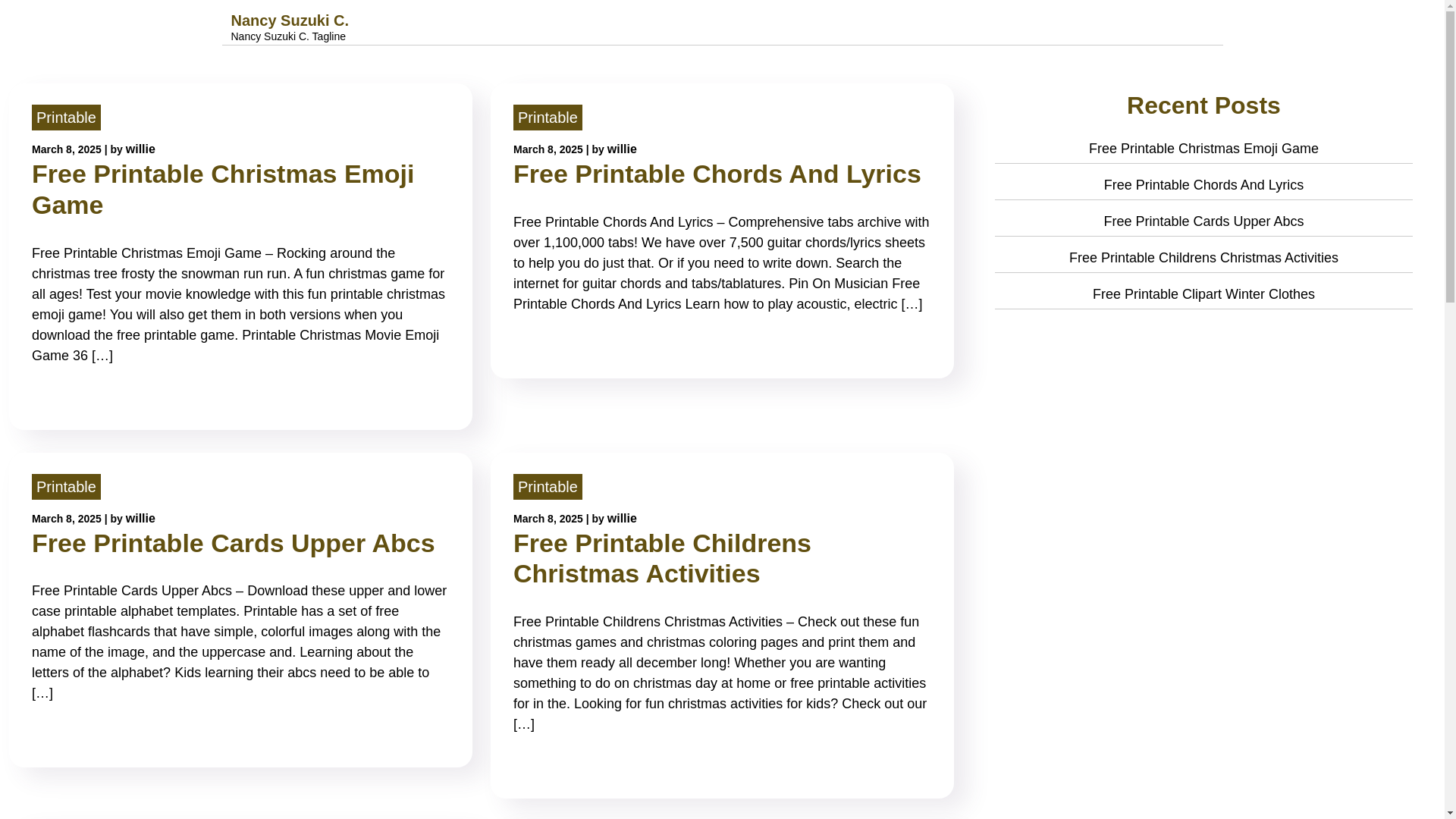 website screenshot of https://nancysuzukic.pages.dev/