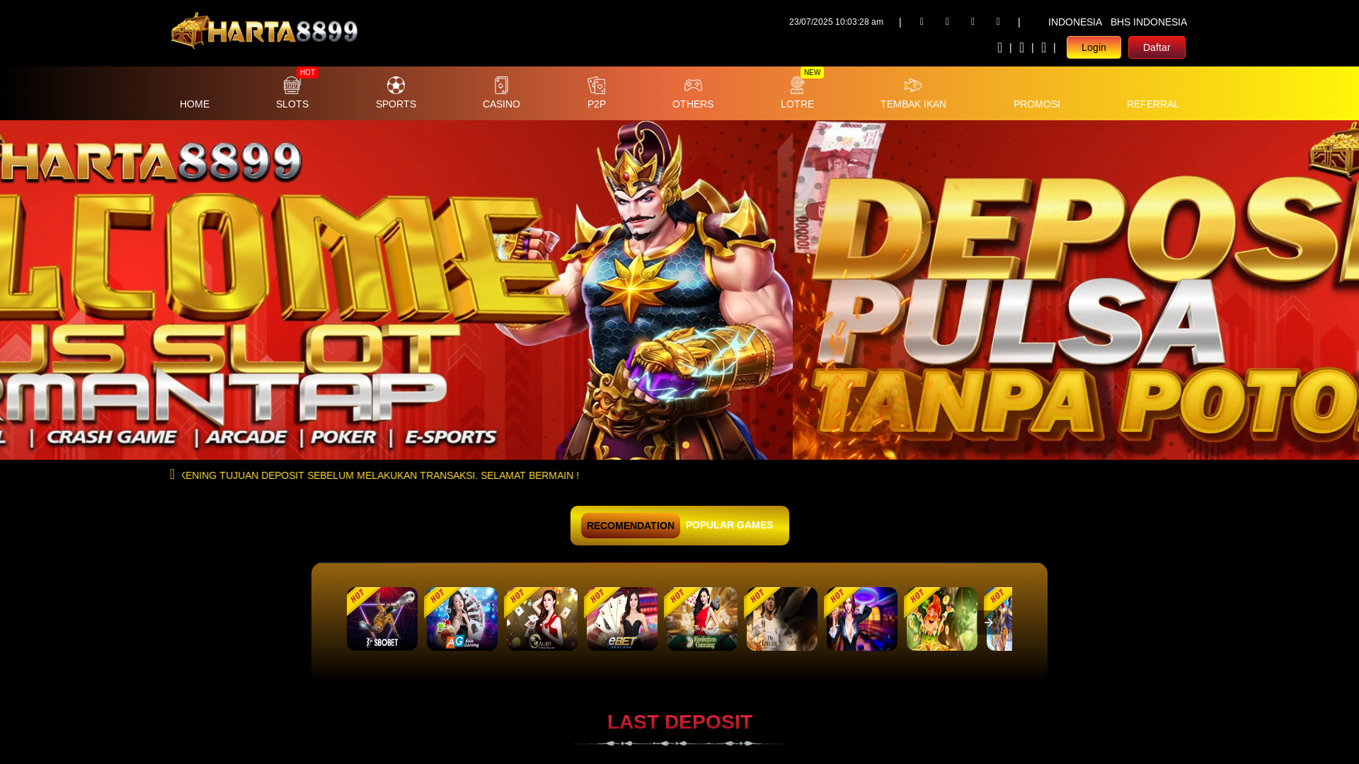 website screenshot of https://harta8899amp25.pages.dev/