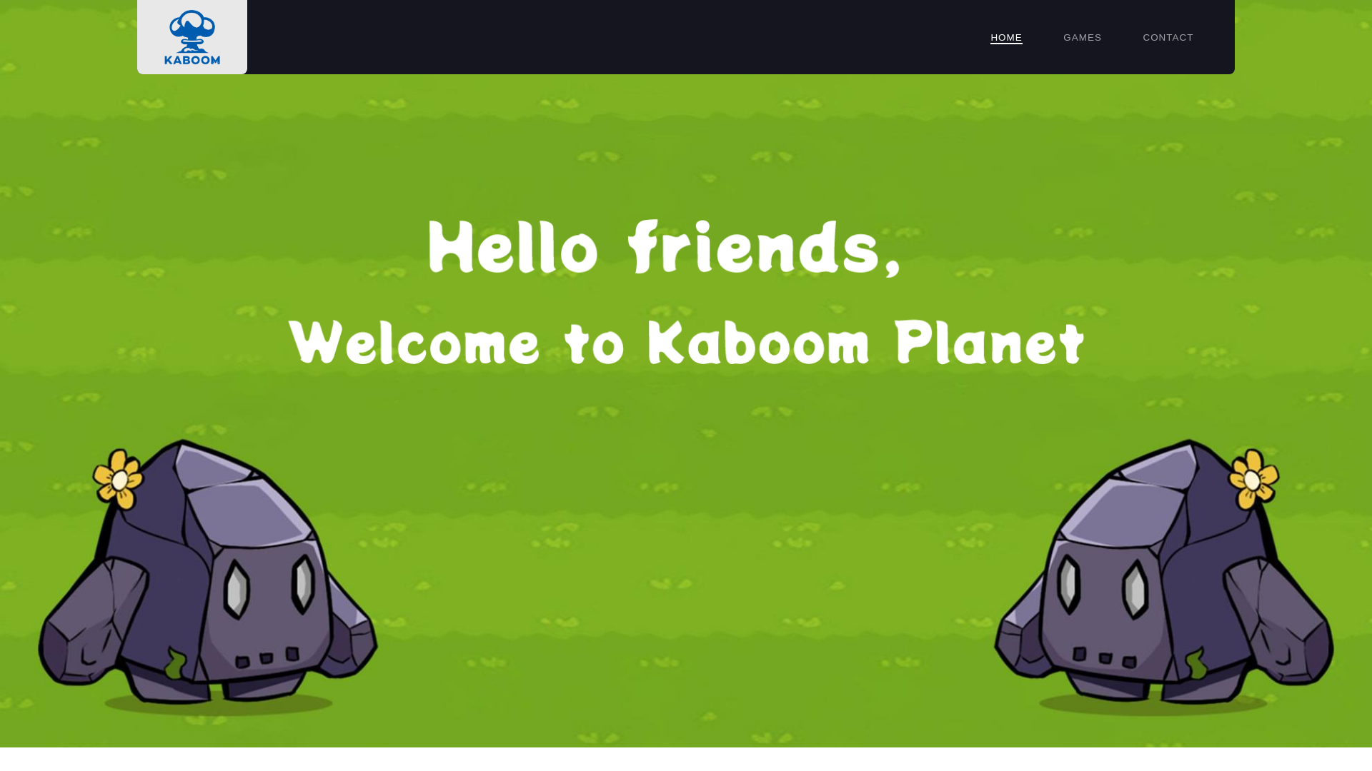 website screenshot of https://kaboomstudios.top/