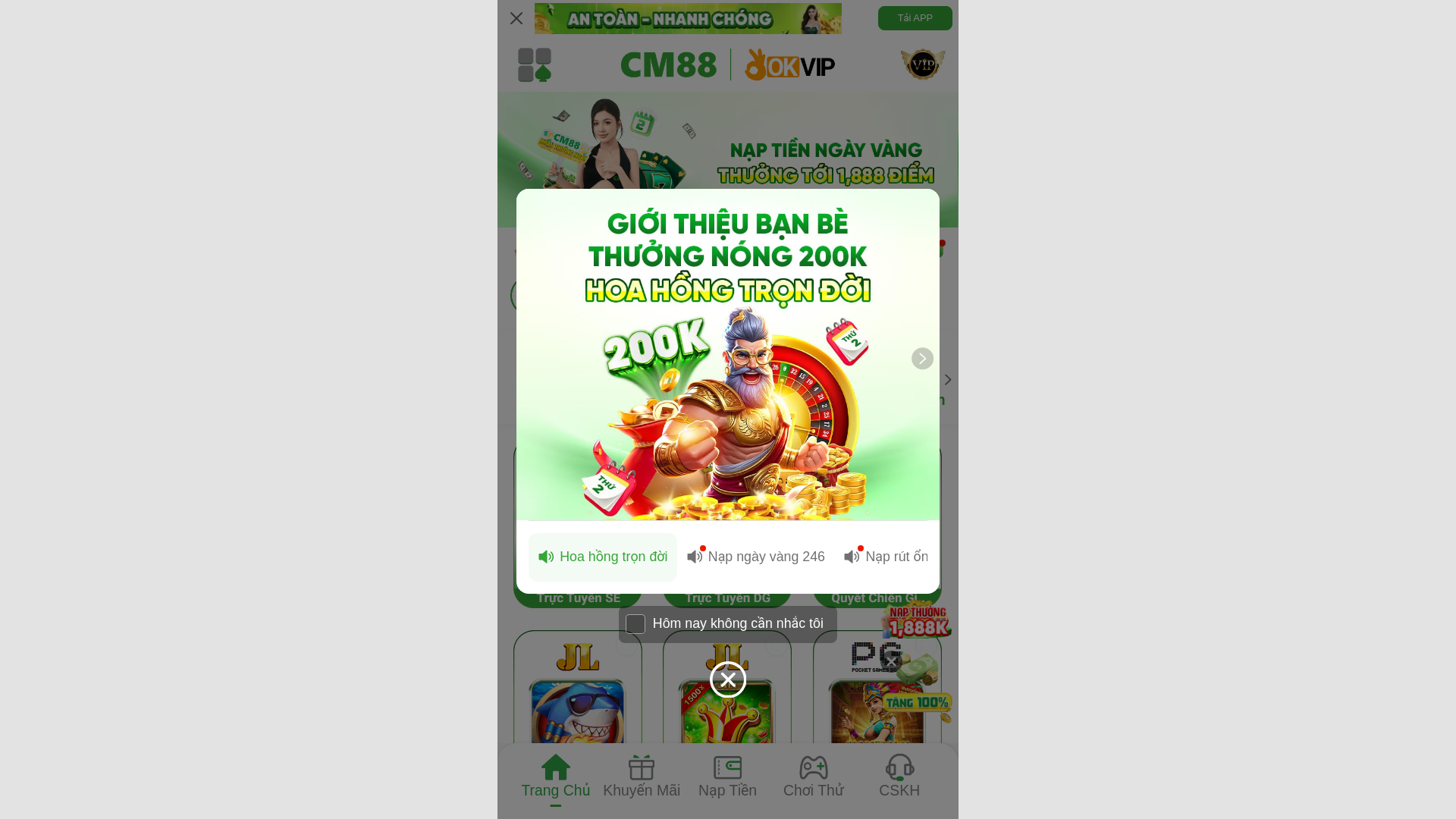 website screenshot of https://cm88.com/