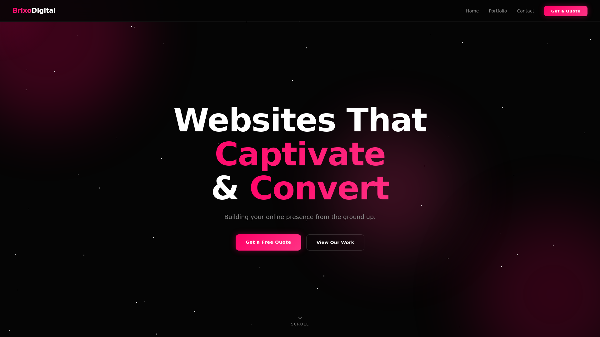 website screenshot of https://brixodigital.pages.dev/