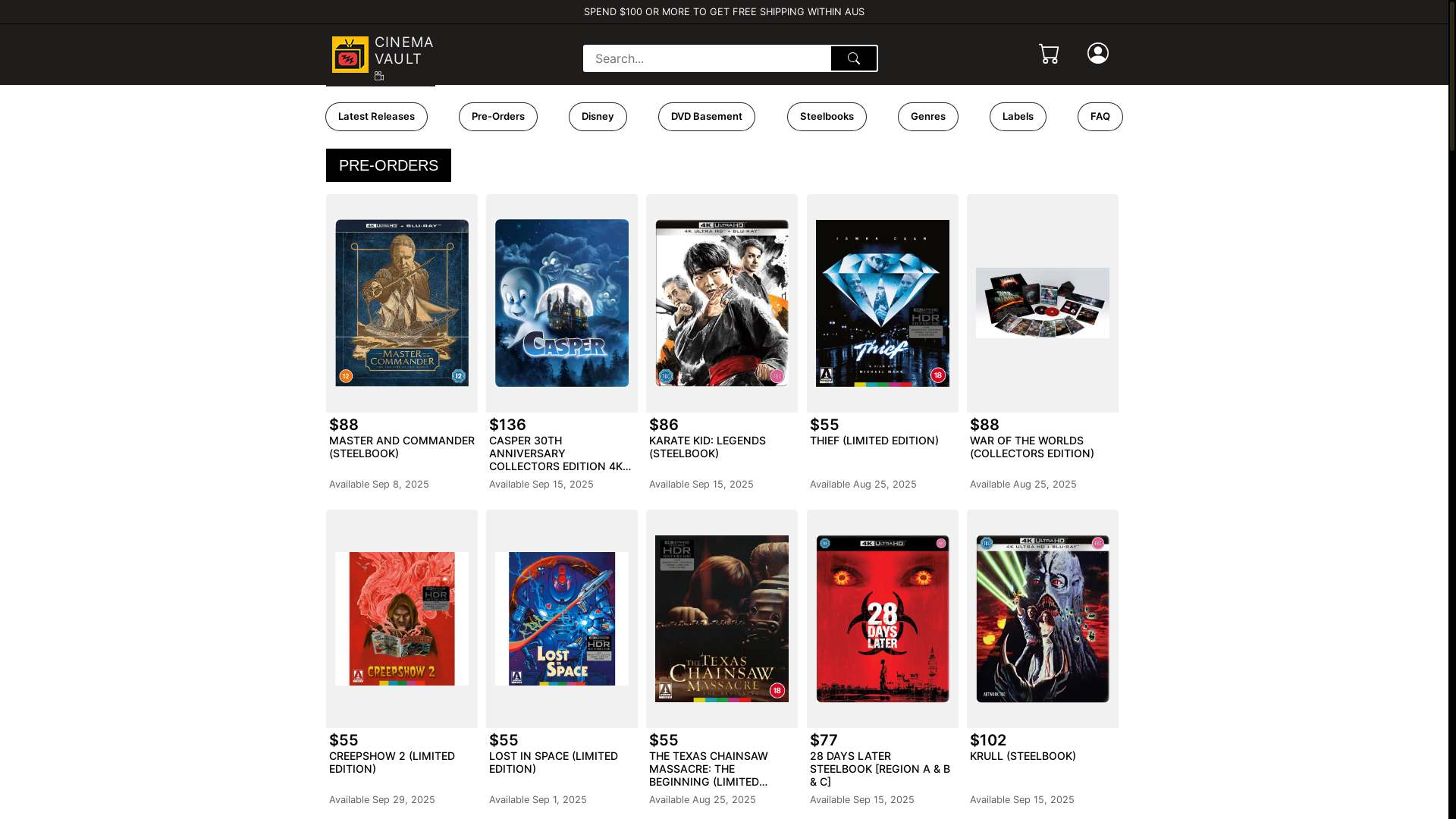 website screenshot of https://cinemavault.pages.dev/