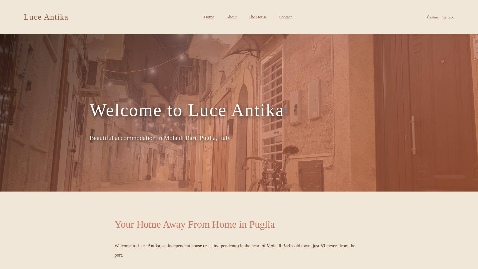 website screenshot of https://luceantica-it.pages.dev/