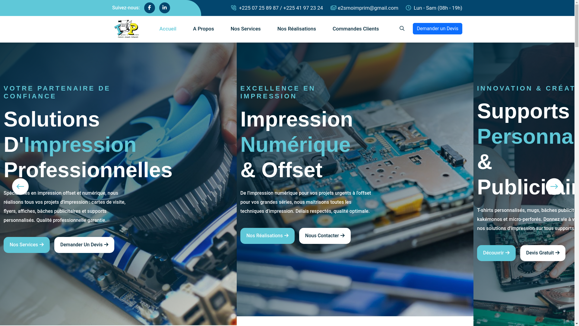 website screenshot of https://imprimerieleparchemin.com/