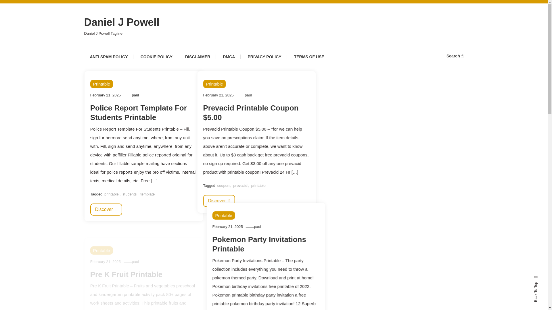website screenshot of https://danieljpowellc.pages.dev/