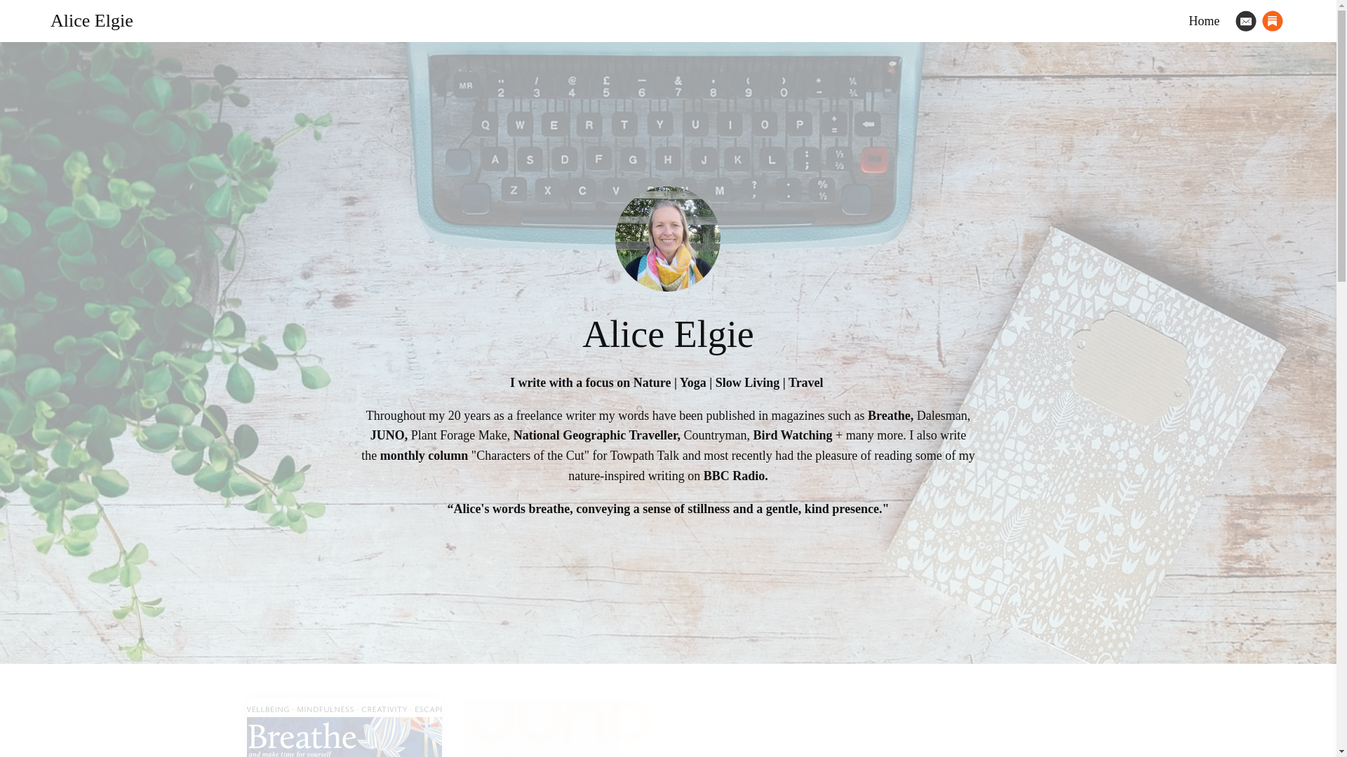 website screenshot of https://aliceelgie.com/
