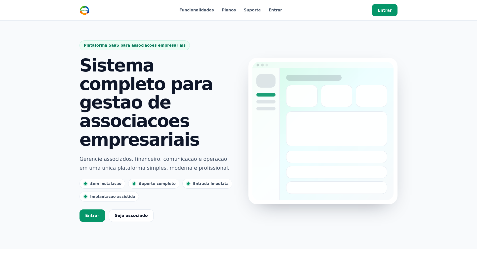 website screenshot of https://associa360.com.br/