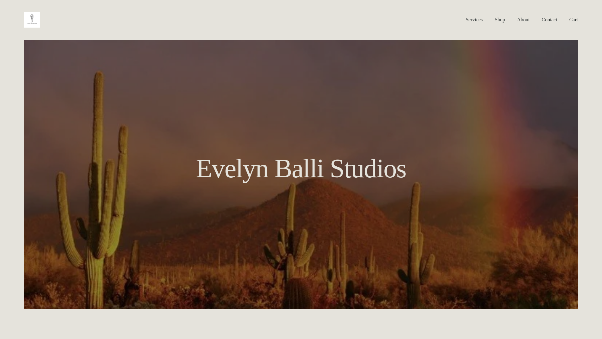 website screenshot of https://evelynballistudios.com/