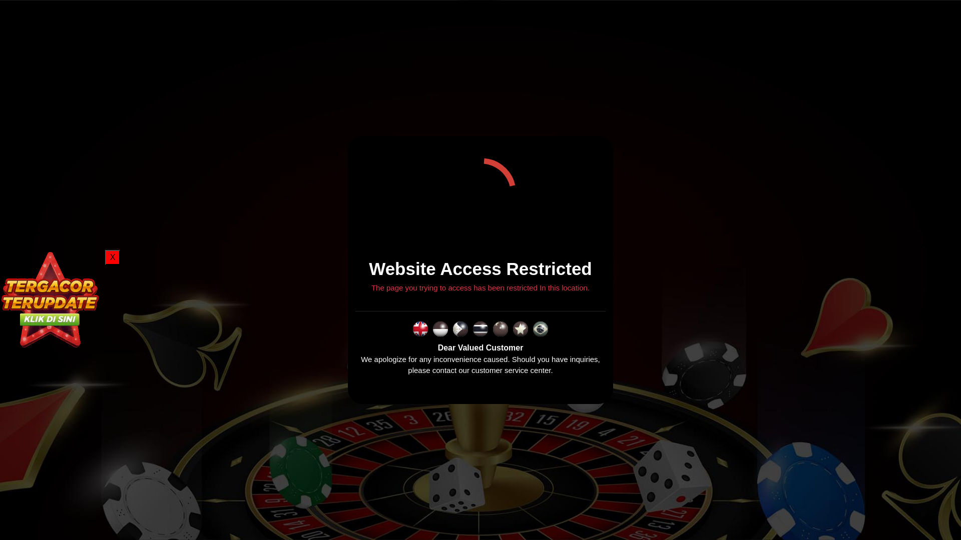 website screenshot of https://dws99senang.top/