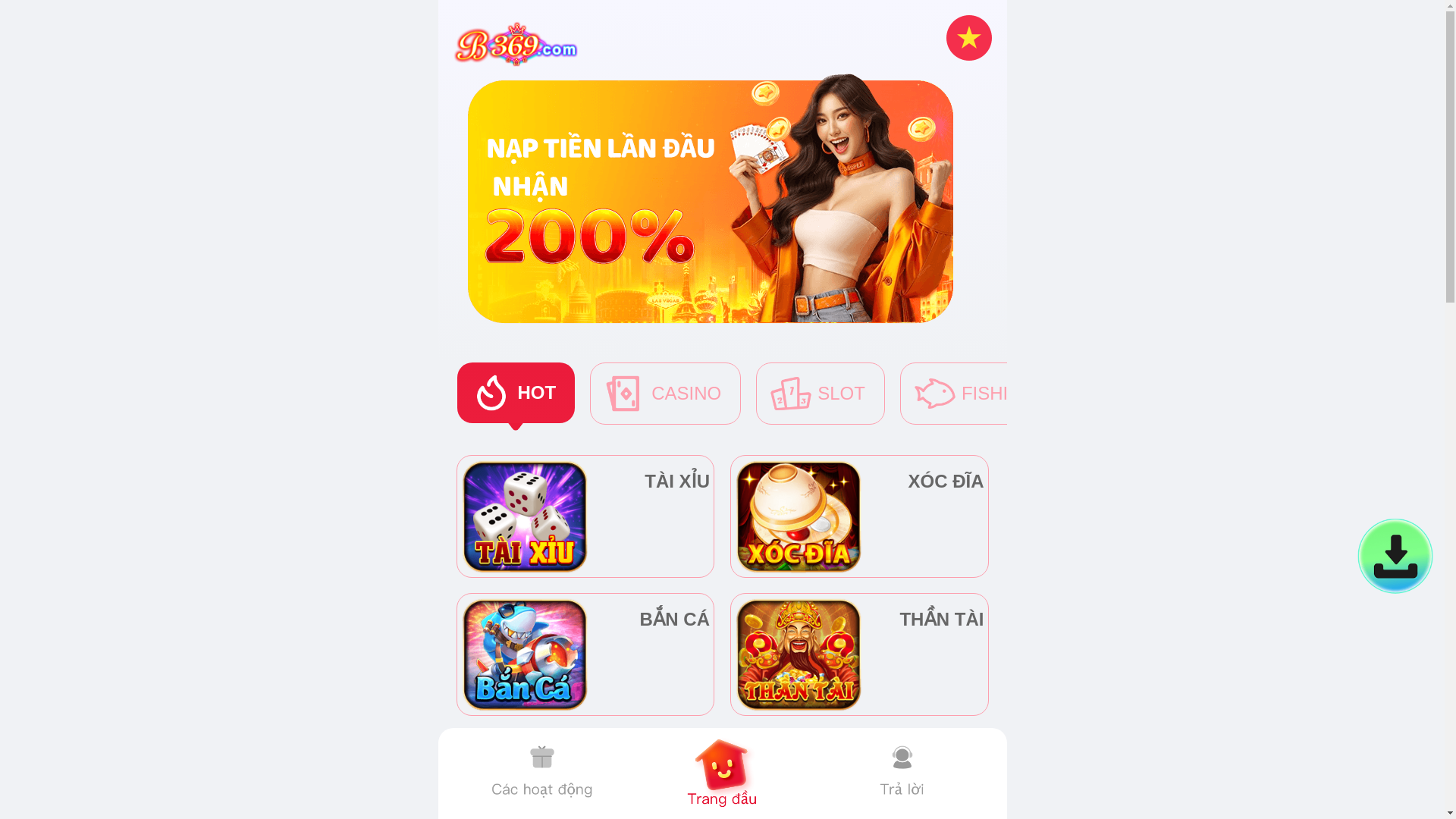 website screenshot of https://vn369vip.com/