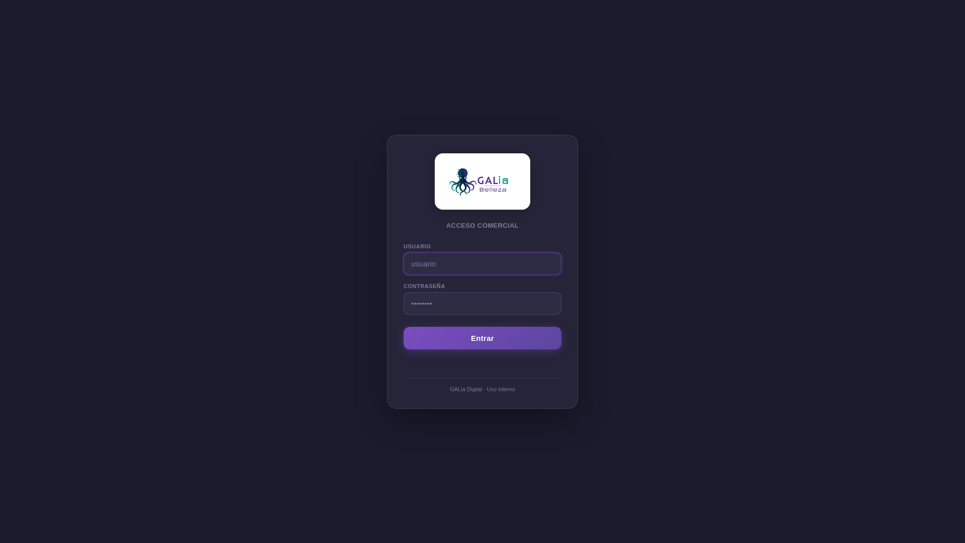 website screenshot of https://galia-comercial-ers.pages.dev/
