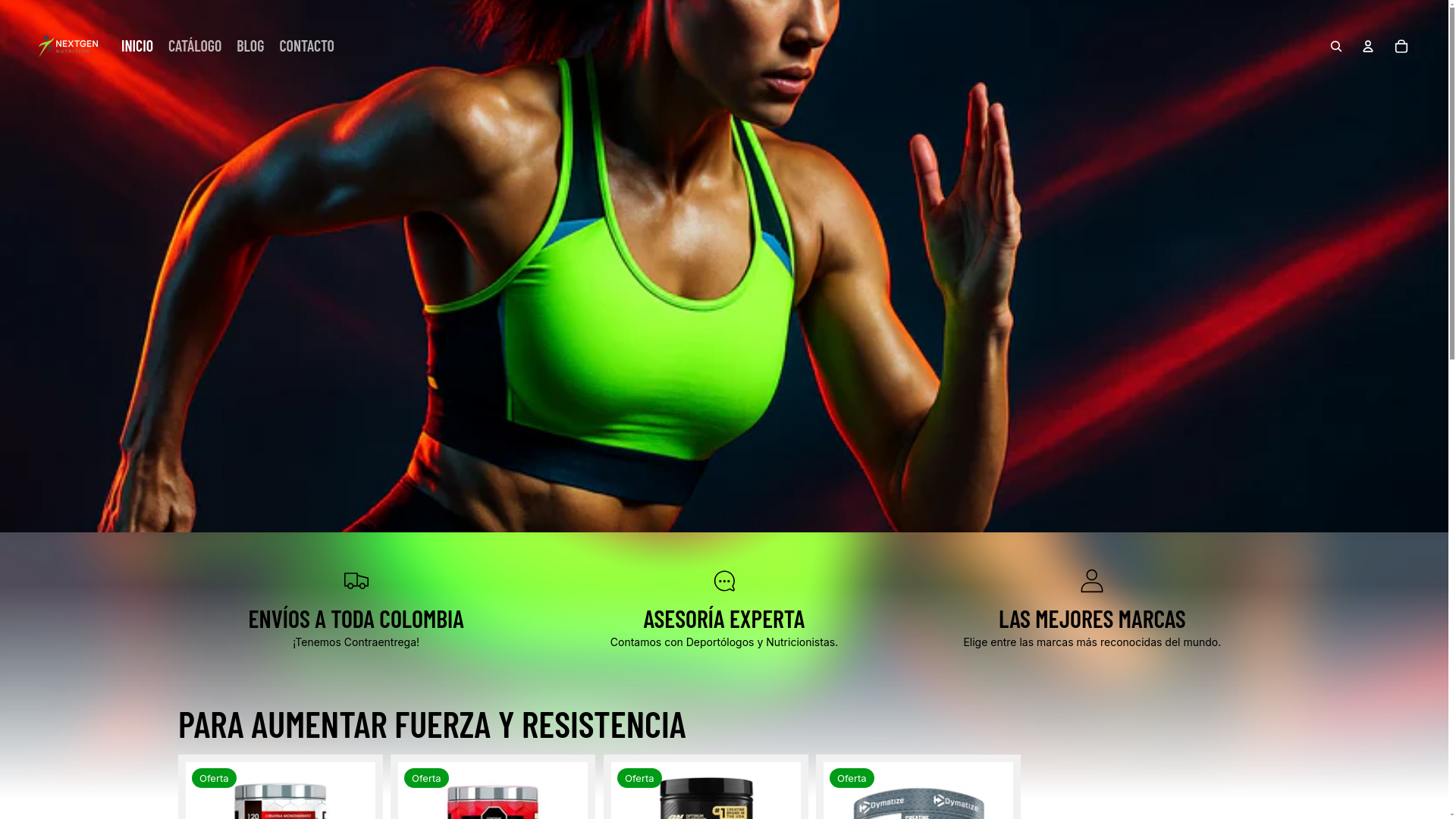 website screenshot of https://suplementosnextgen.com/