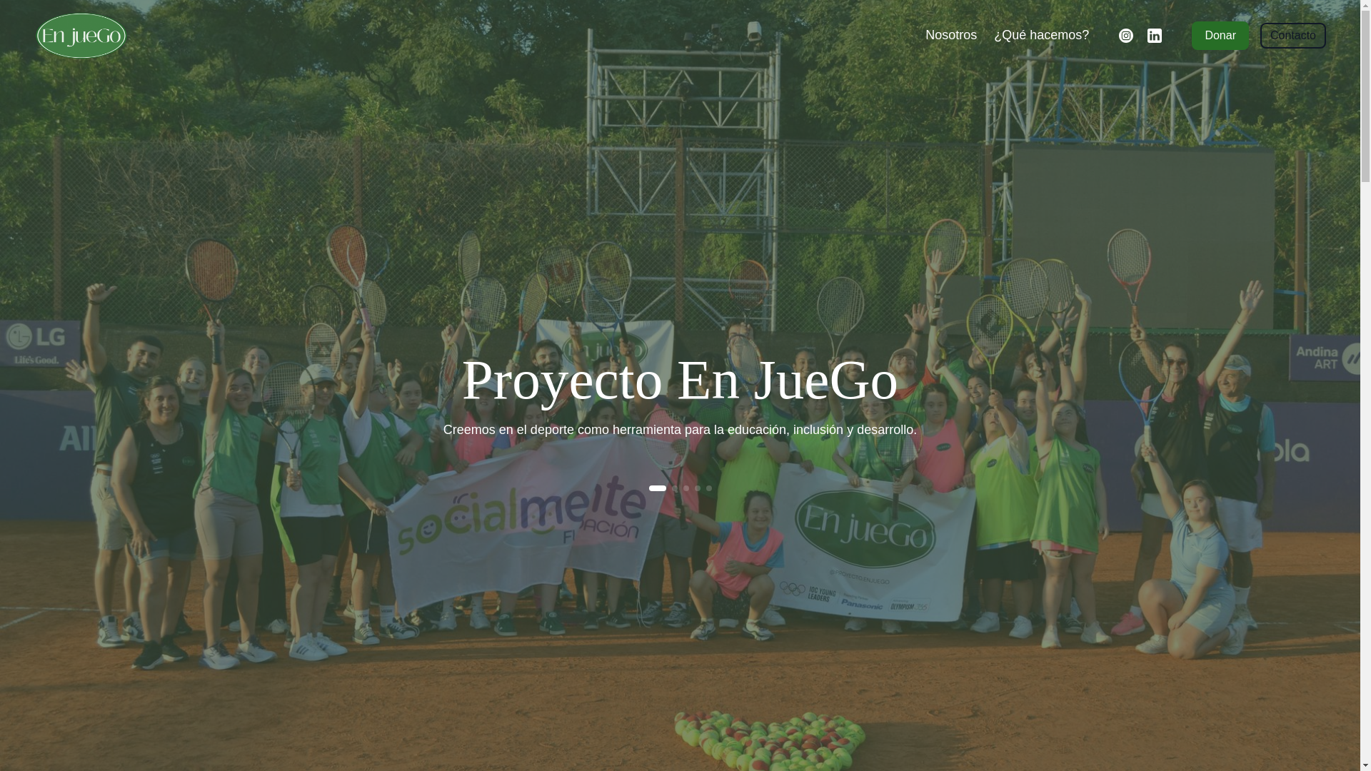 website screenshot of https://proyectoenjuego.com/