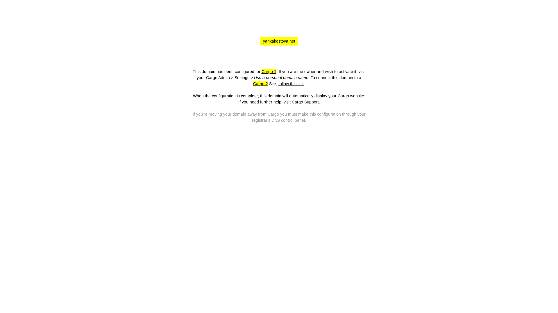 website screenshot of https://yankakostova.net/