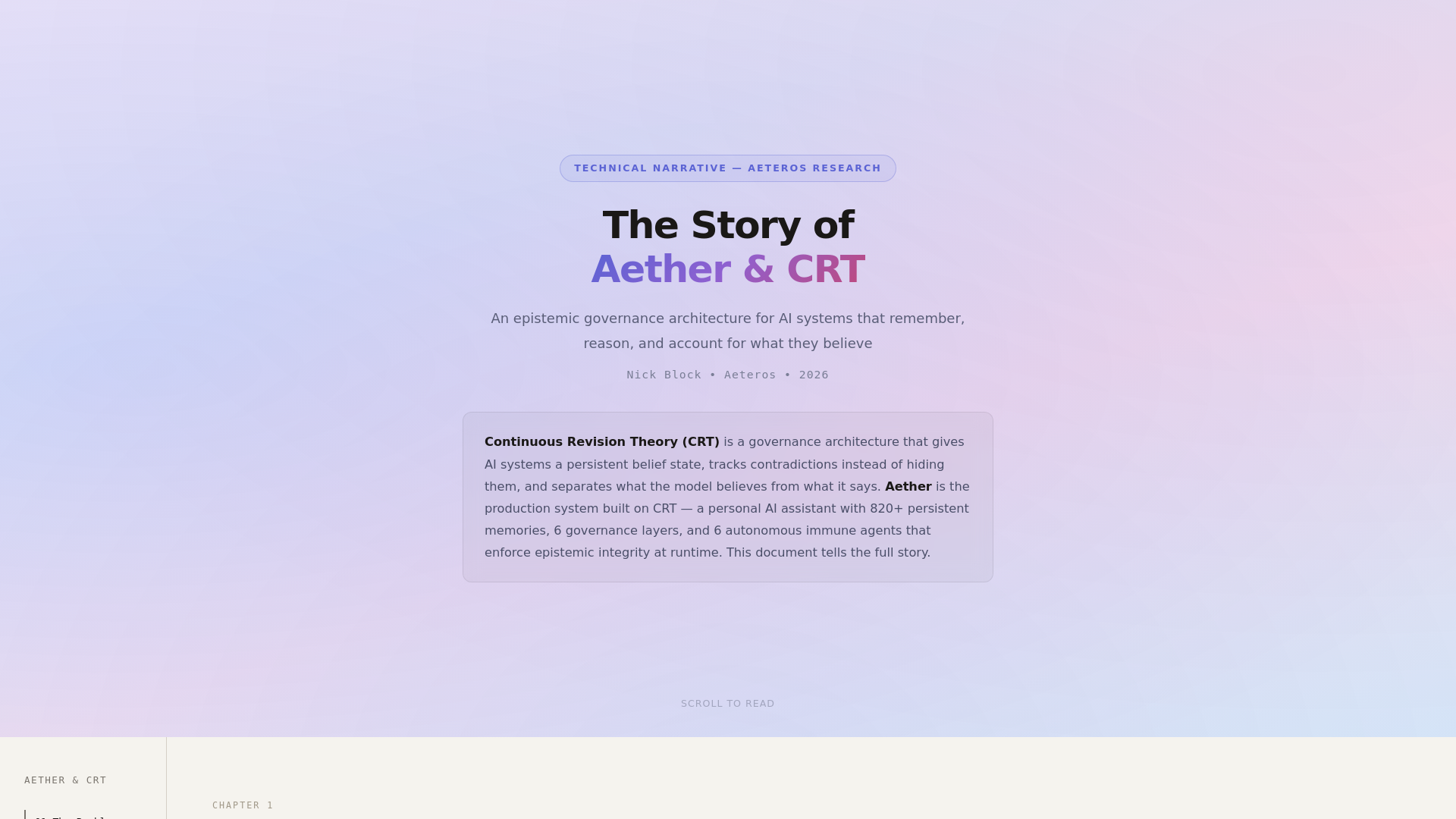 website screenshot of https://aeteros-research.pages.dev/