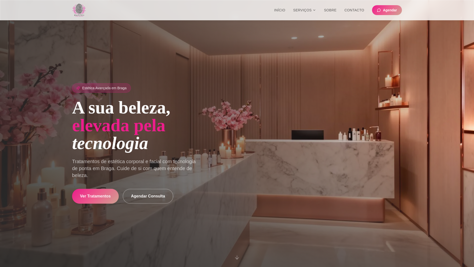 website screenshot of https://beautytech.com.pt/