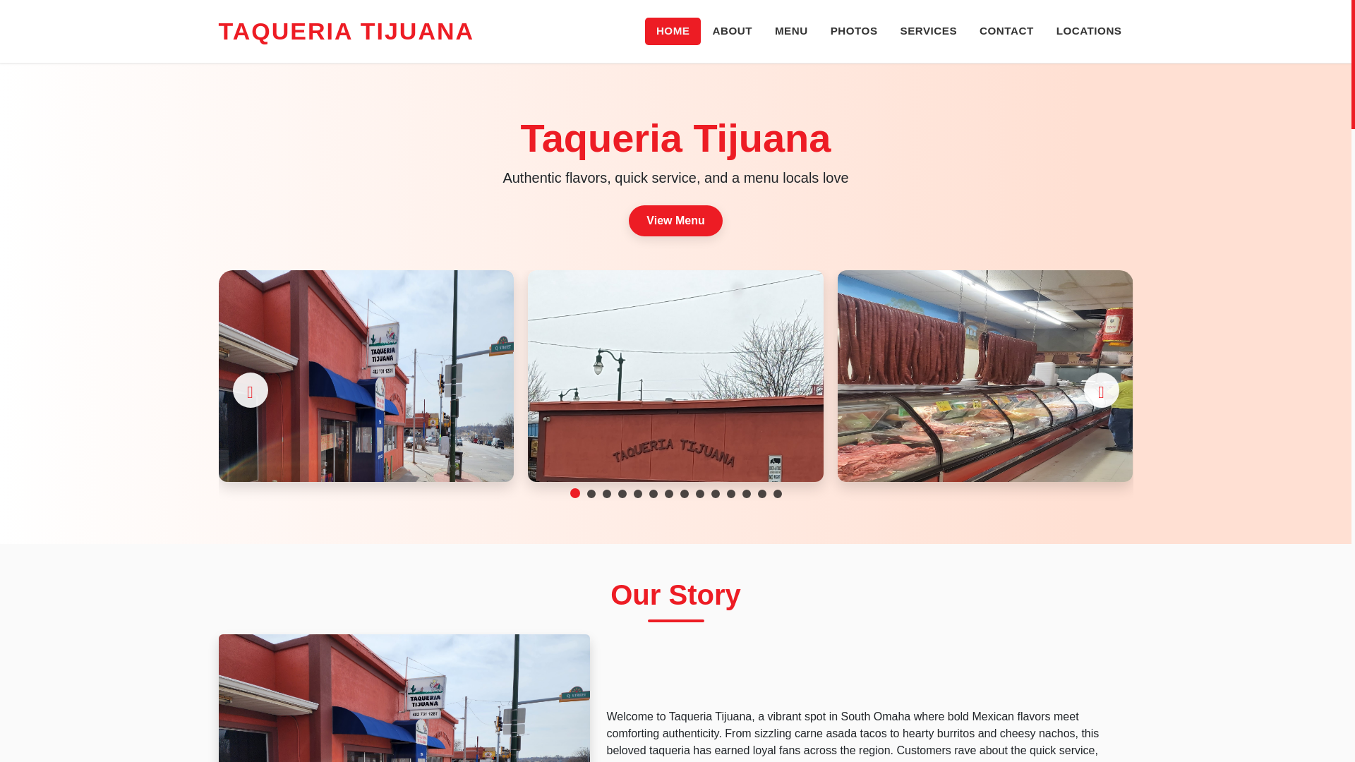 website screenshot of https://taqueria-tijuana-website.pages.dev/