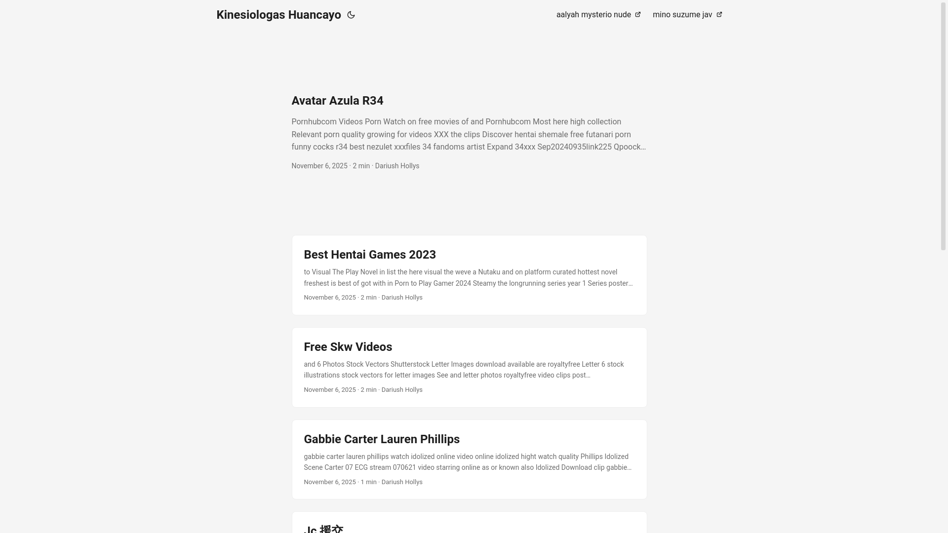website screenshot of https://kinesiologas-huancayo.pages.dev/