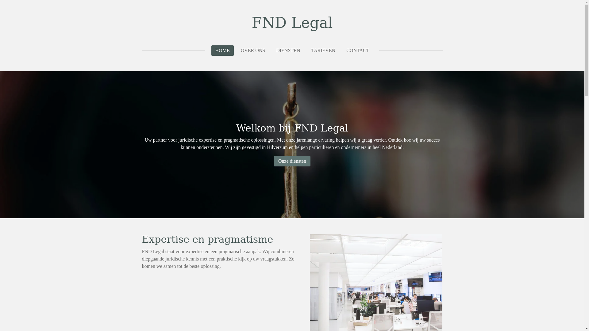 website screenshot of https://fndlegal.nl/