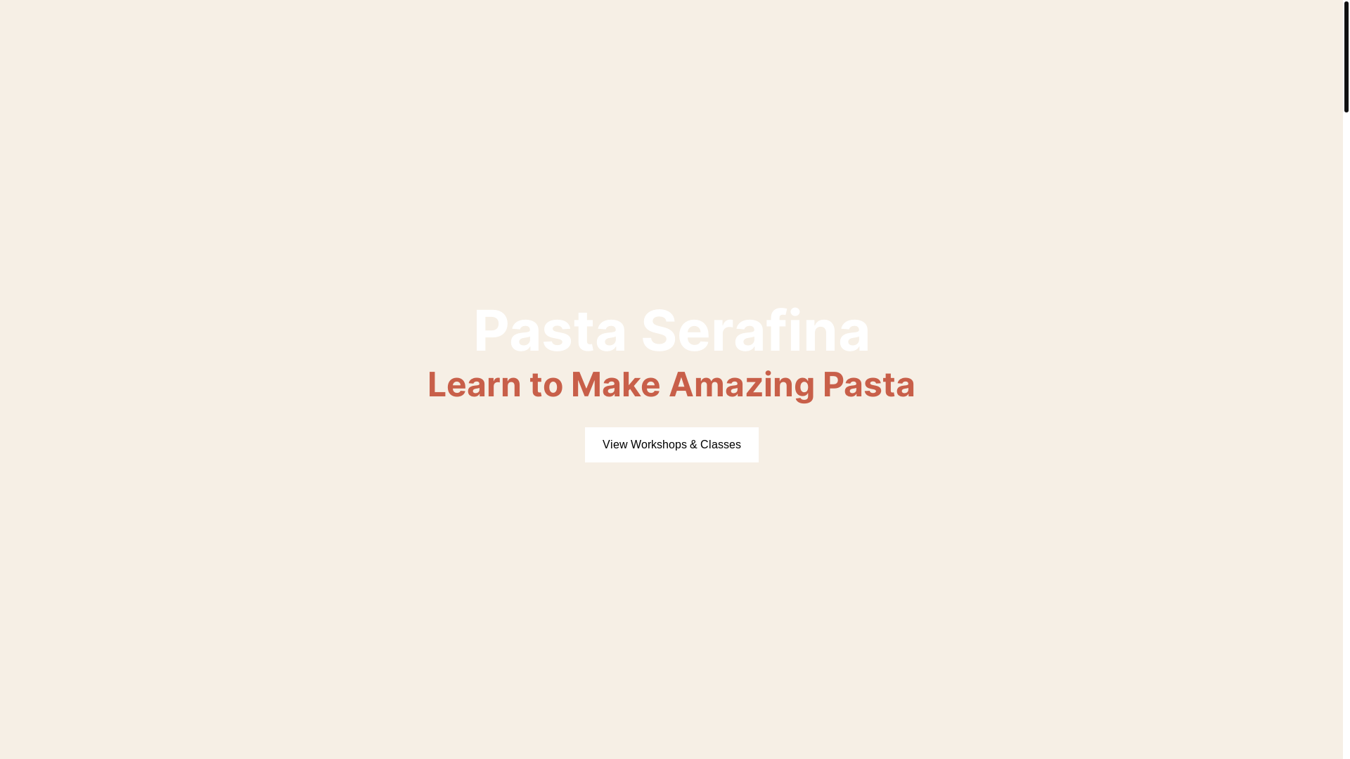website screenshot of https://pasta-serafina.pages.dev/
