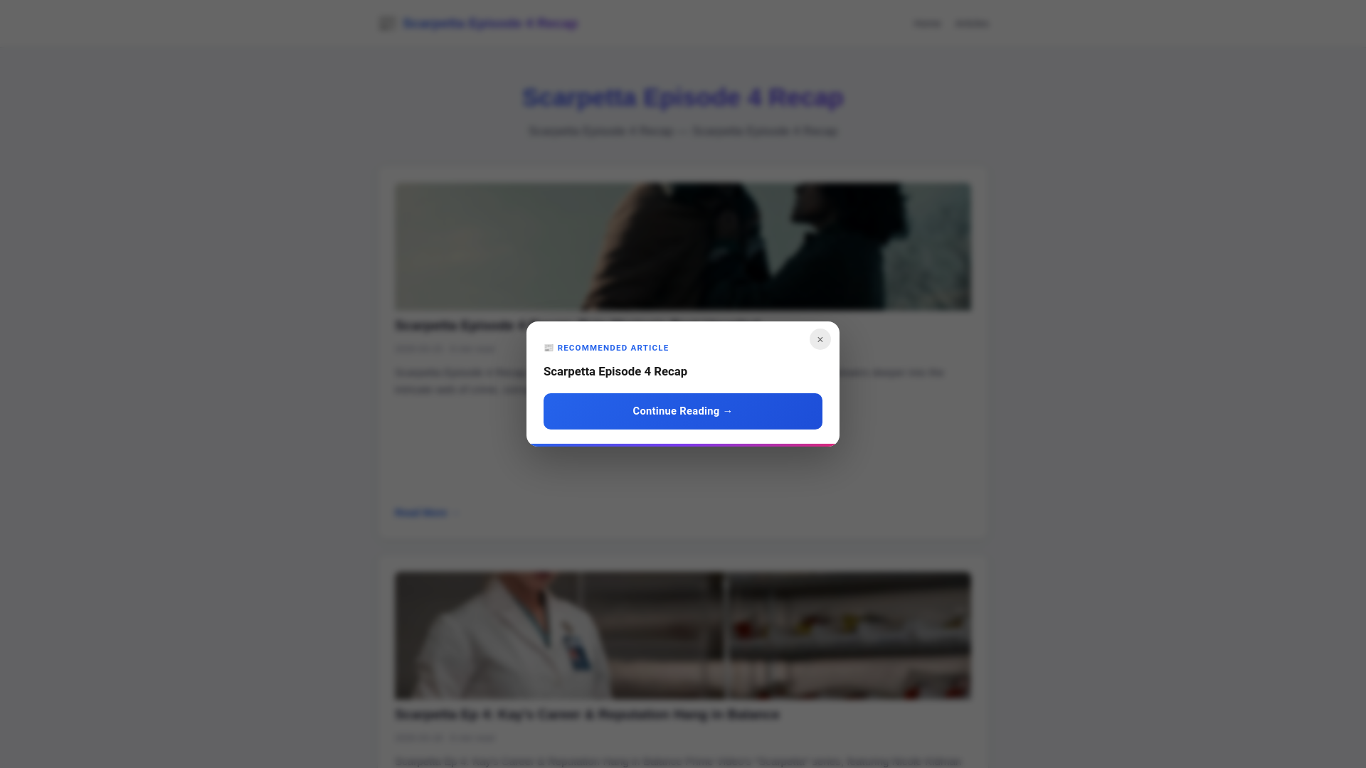 website screenshot of https://scarpetta-episode-4-recap.pages.dev/