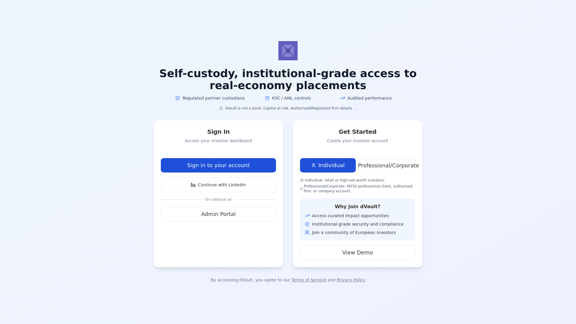 website screenshot of https://dvault-app-v7.pages.dev/