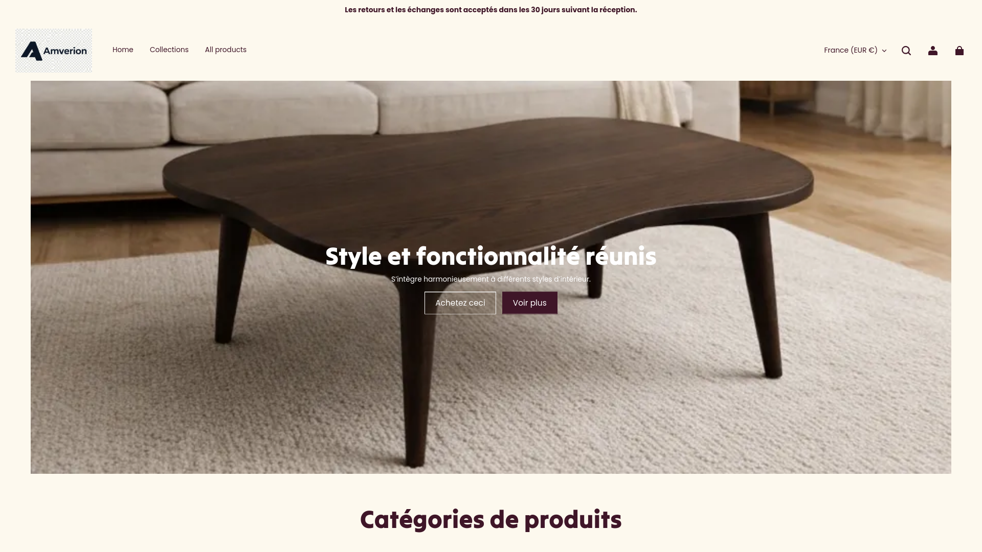 website screenshot of https://amverion.com/