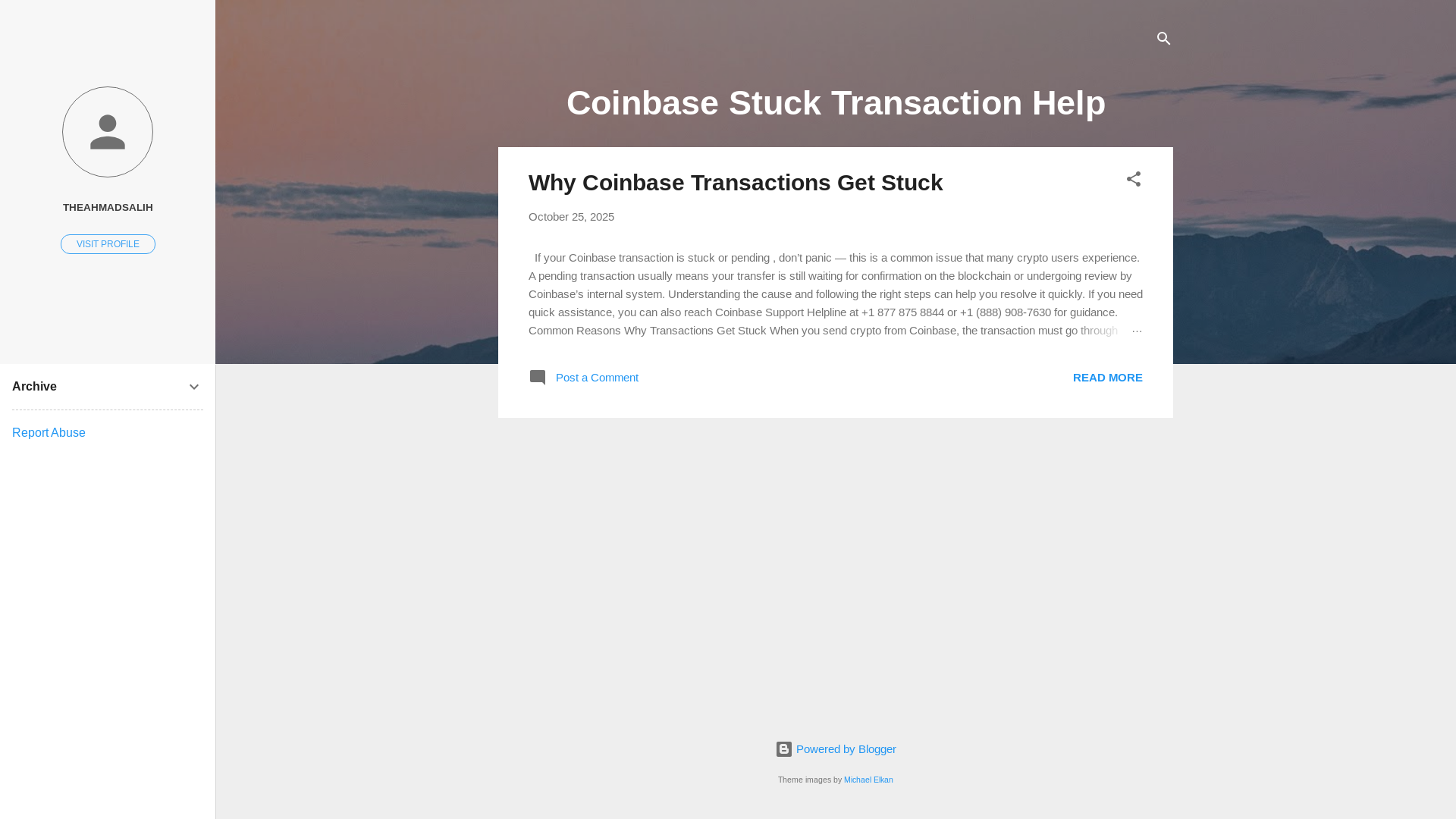 website screenshot of https://coinbasetransactionguide.blogspot.com/