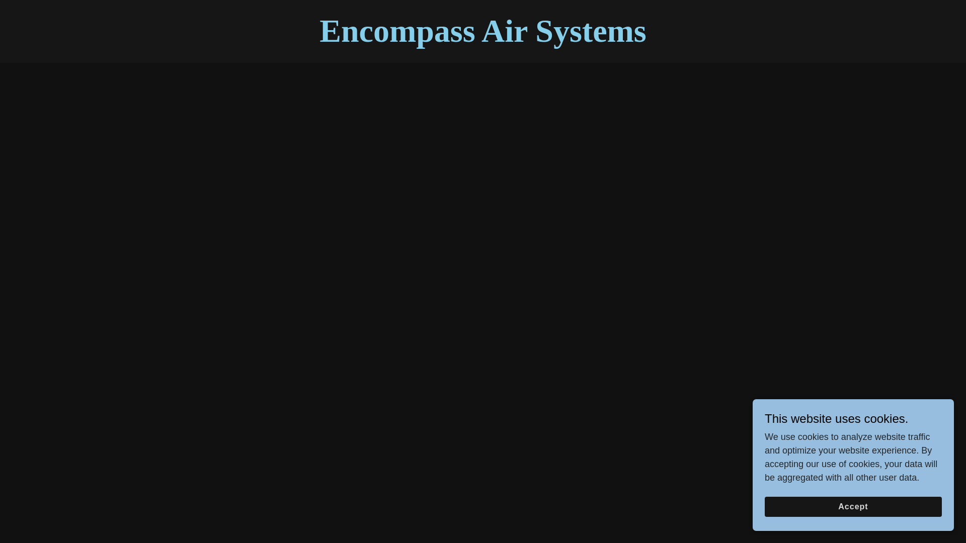 website screenshot of https://encompassairsystems.com/