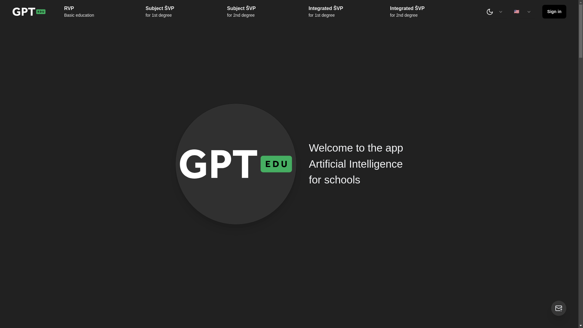 website screenshot of https://gptedu.is/