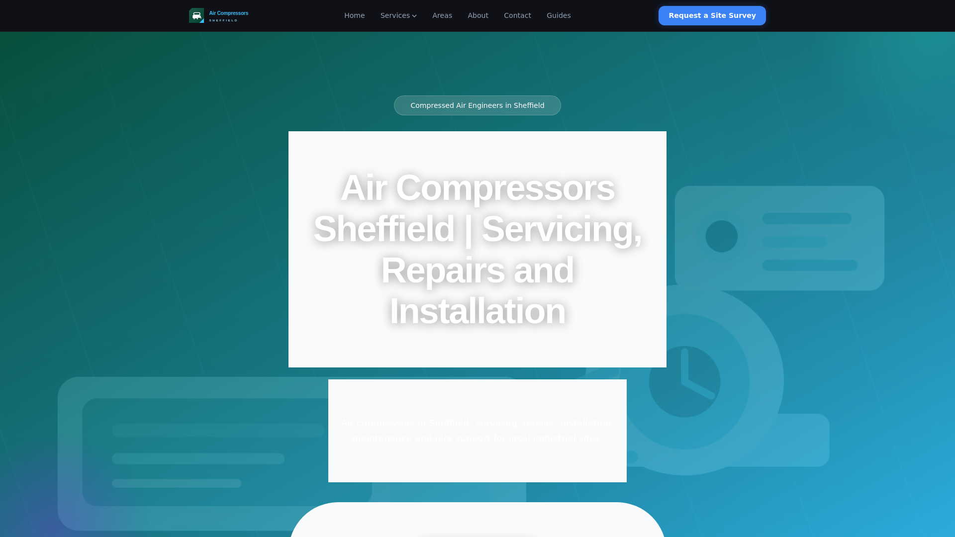 website screenshot of https://aircompressorssheffield-co-uk.pages.dev/