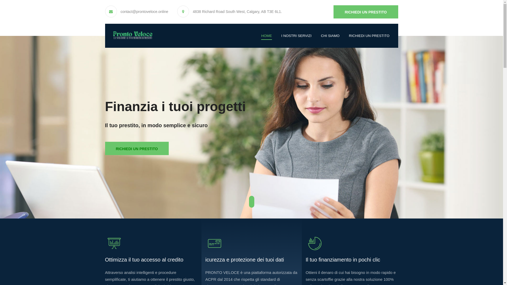 website screenshot of https://prontoveloce.online/