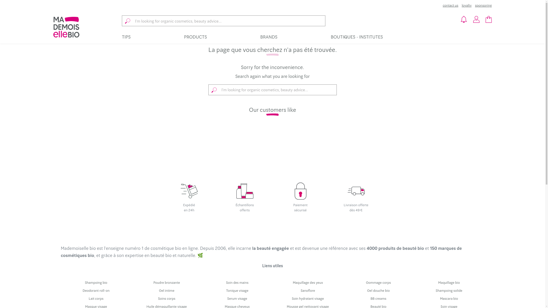 website screenshot of https://pp-mademoisellebio.web.oxv.fr/ozon/renew/
